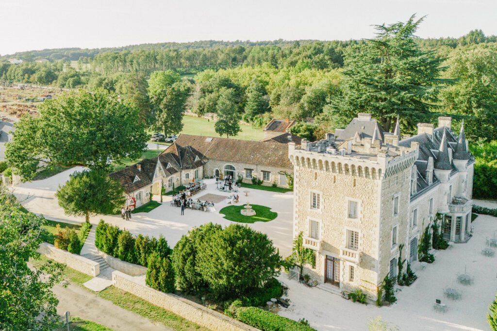 16-Drone-shot-of-wedding-venue-Chateau-de-la-Couronne-in-south-of-France-by-Innar-Hunt-Film-copy