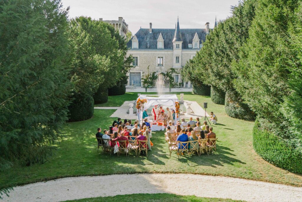 8-Indian-ceremony-with-madep-in-enchating-gardens-of-Chateau-de-la-Couronne-in-France-by-Innar-Hunt-Film-copy