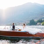 Autumn Cutaia French Wedding Photography - bride and groom enjoy a boat ride on the French riviera