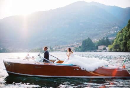 Autumn Cutaia French Wedding Photography - bride and groom enjoy a boat ride on the French riviera